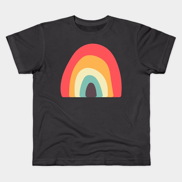 a nice rainbow Kids T-Shirt by zoebrowne